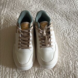 - NWOT Sport Life  White and Tan Sneakers